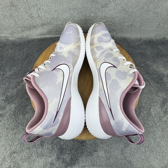 Nike Roshe G Golf Shoes Womens Size 12 Purple White Camo Animal Print CD6066-500 - Picture 6 of 11
